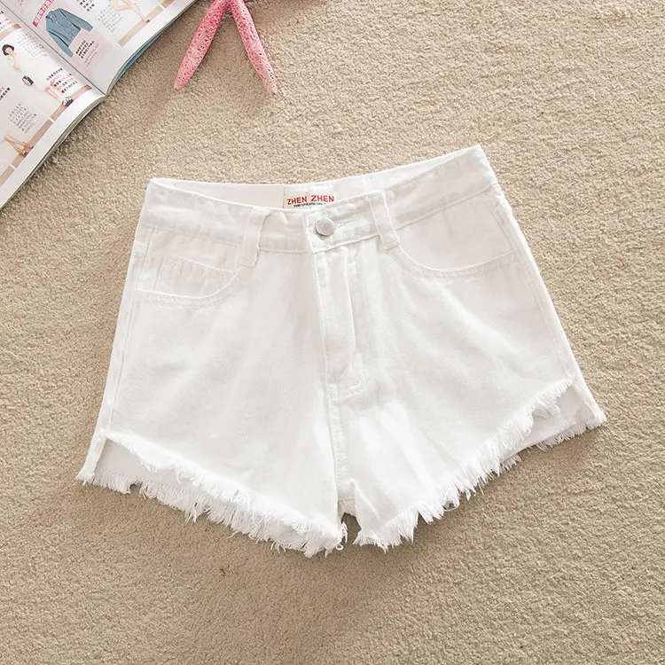 Summer Denim Shorts Set for Women High Waist Slim Fit