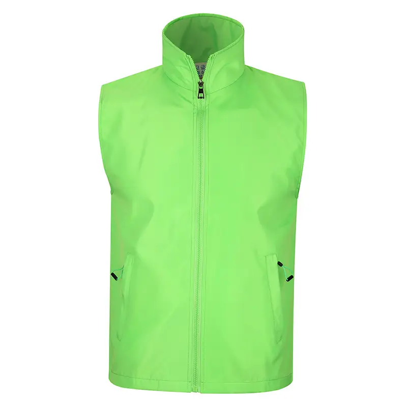 Blue Neoprene Sleeveless Vest with Zip Front - Image 10