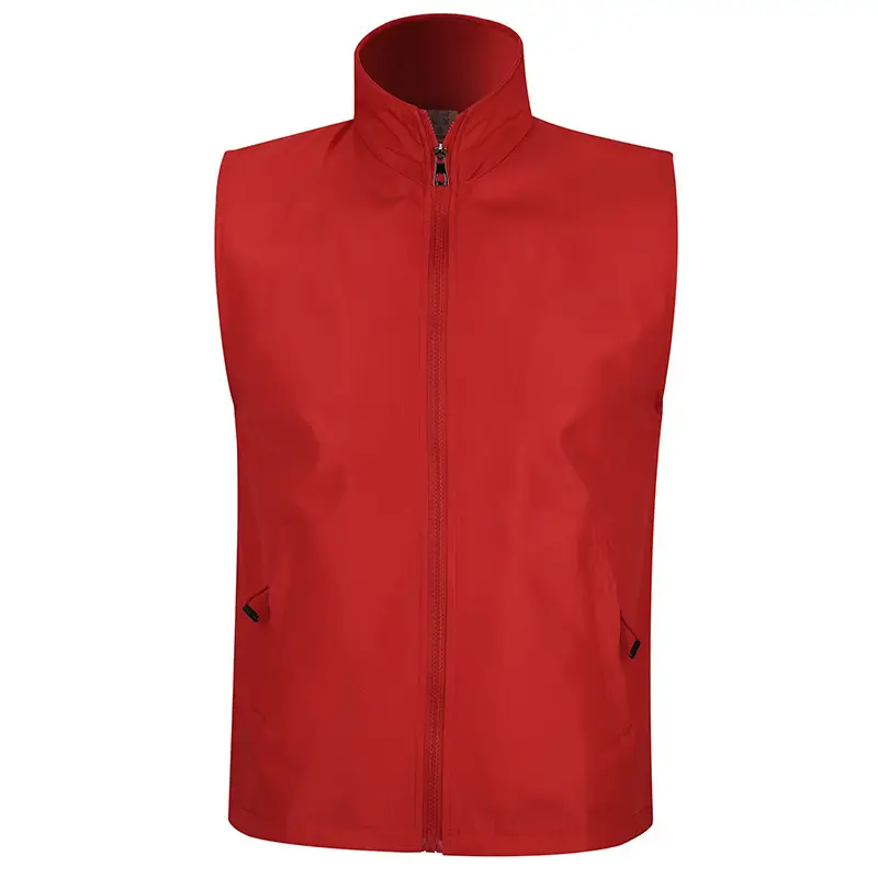 Blue Neoprene Sleeveless Vest with Zip Front - Image 11
