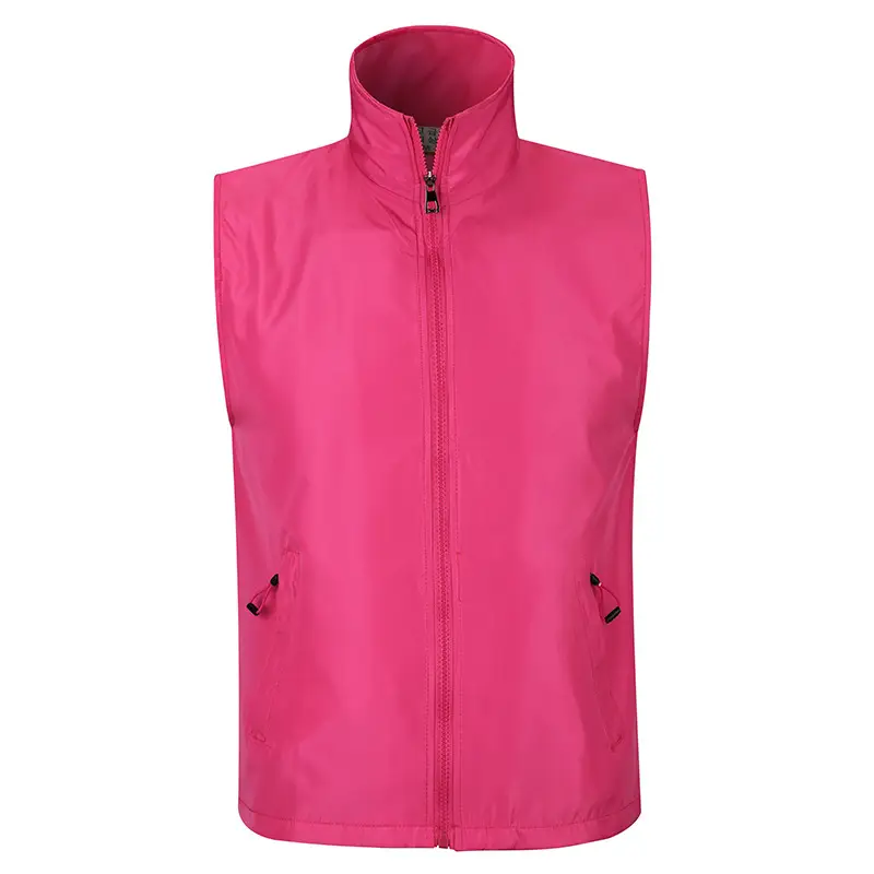 Blue Neoprene Sleeveless Vest with Zip Front - Image 14