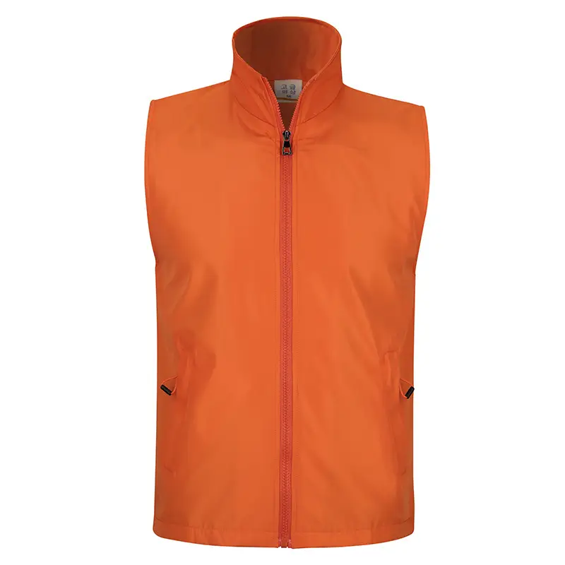 Blue Neoprene Sleeveless Vest with Zip Front - Image 9