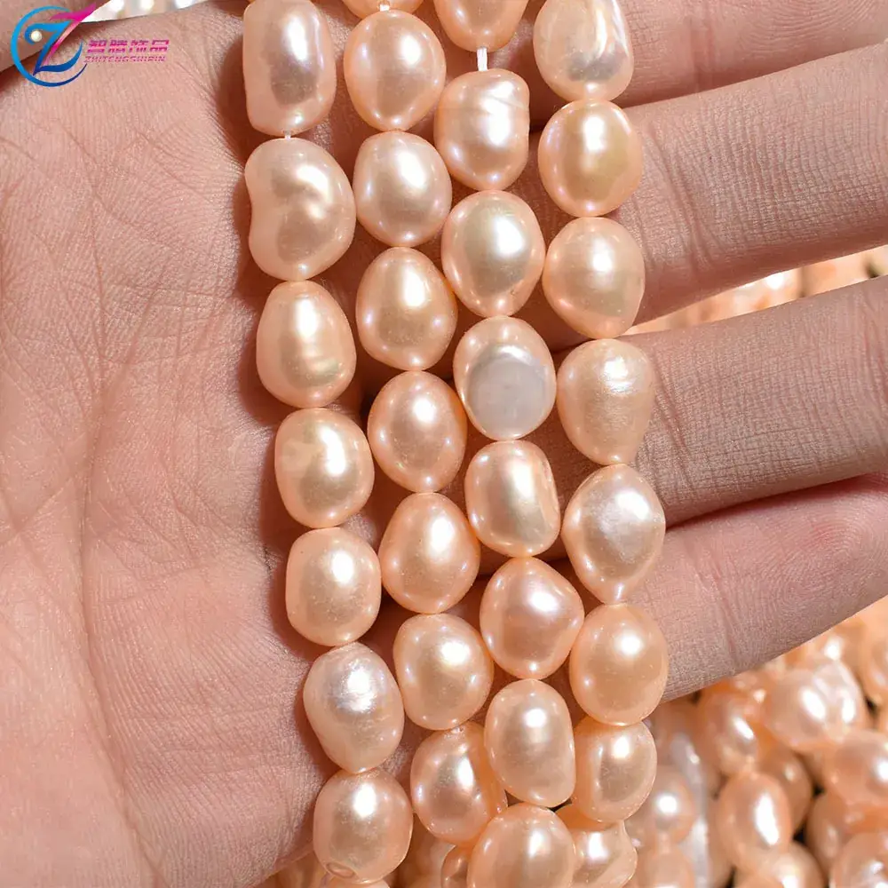 Natural Freshwater Pearl Double Sided Light Beads