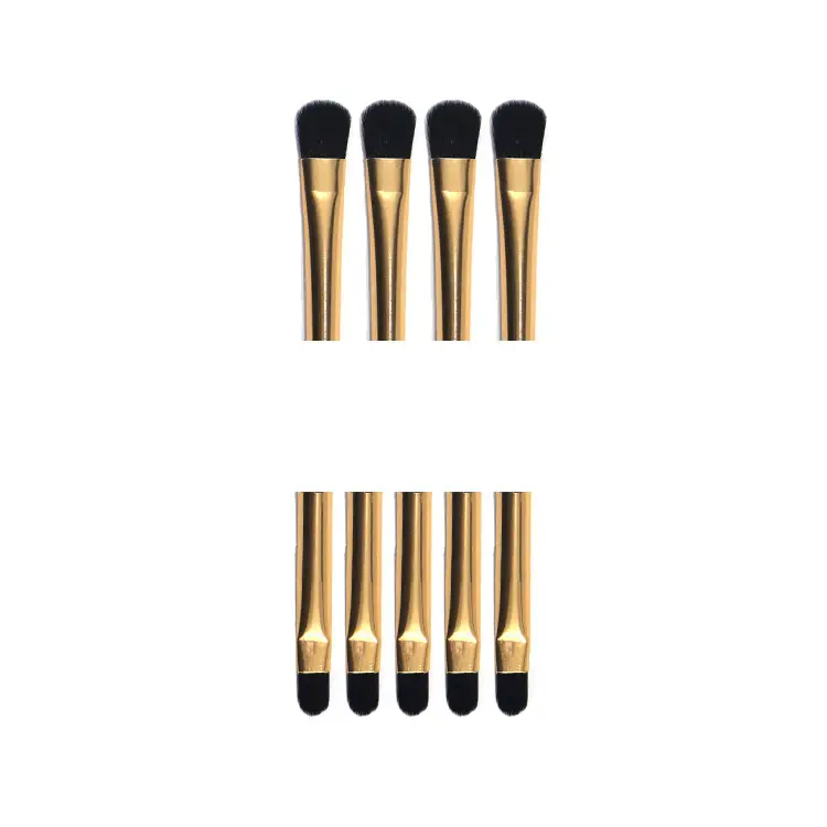 Light Bright Gold Eyebrow Brush with Black Handle - Image 5