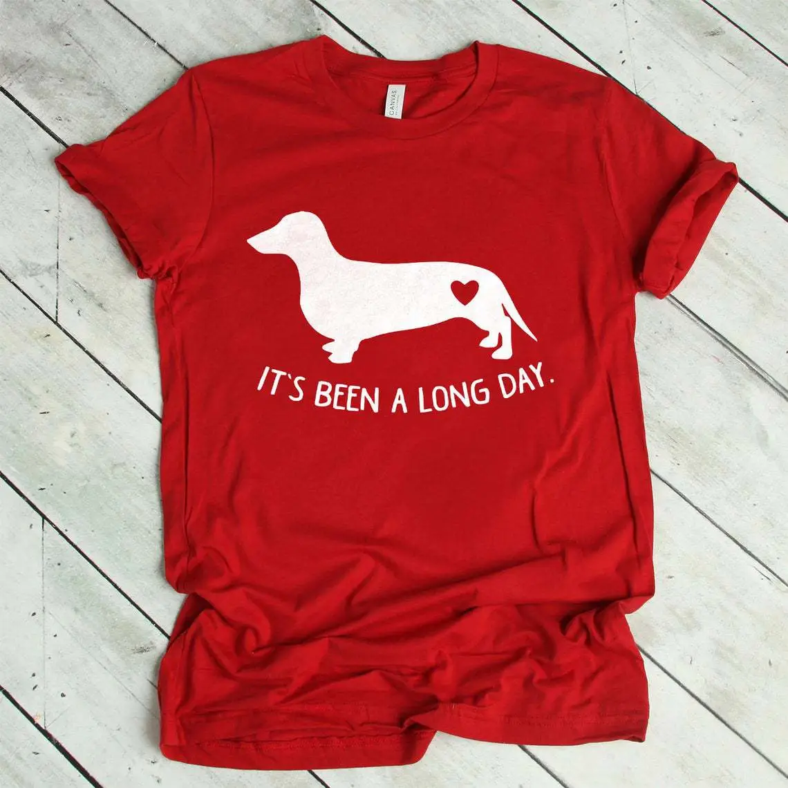 It's Been a Long Day Dog Print T-Shirt Green - Image 6