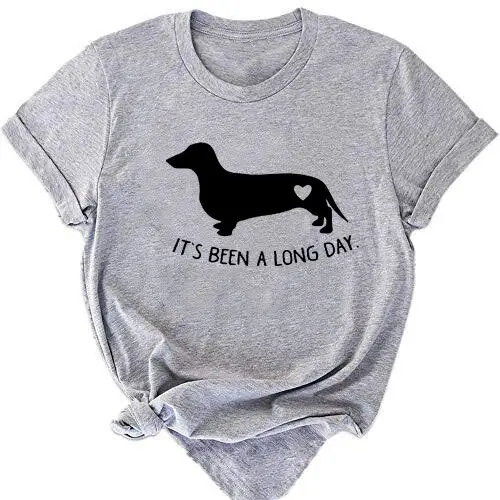 It's Been a Long Day Dog Print T-Shirt Green - Image 3