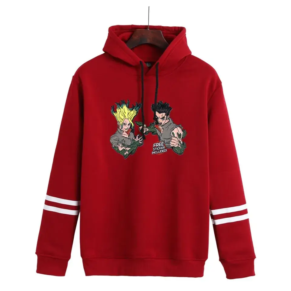 Red Dragon Ball Z Hoodie for Men Casual Hooded Sweatshirt - Image 8