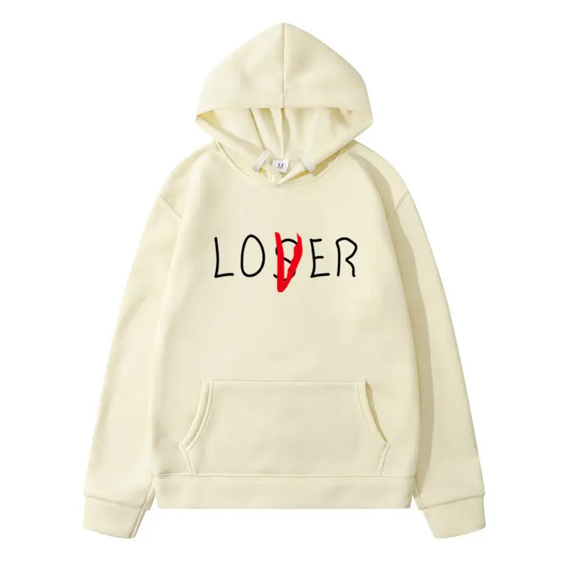 Men Women Cream Lover Hooded Fleece Sweatshirt - Image 9