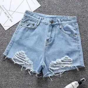 2025 High-Waisted Denim Shorts for Women - Image 4
