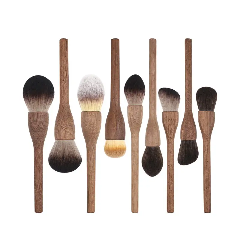 Wooden Vintage Makeup Brushes Set of 4 - Image 9