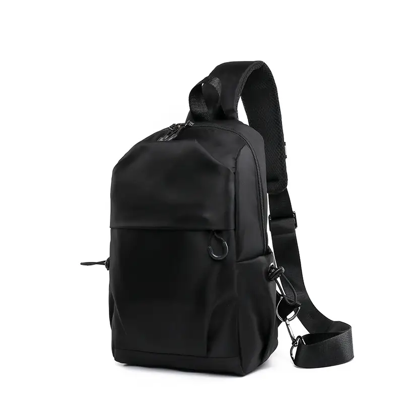Men's Waterproof Crossbody Chest Bag Grey New Style - Image 7