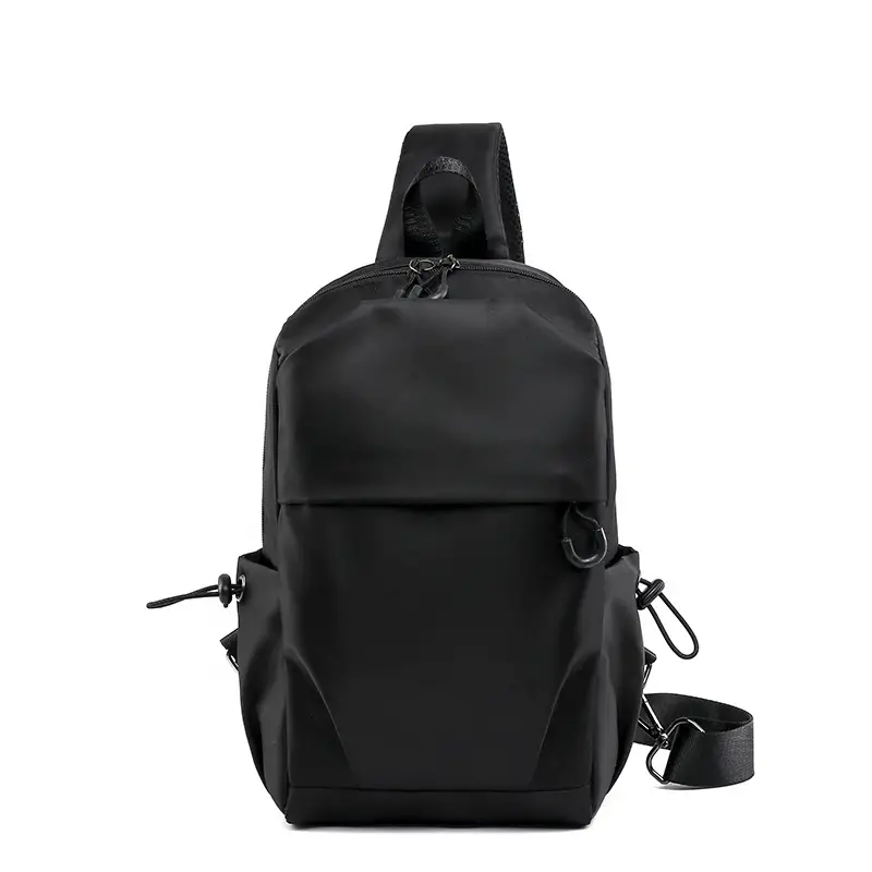 Men's Waterproof Crossbody Chest Bag Grey New Style - Image 2