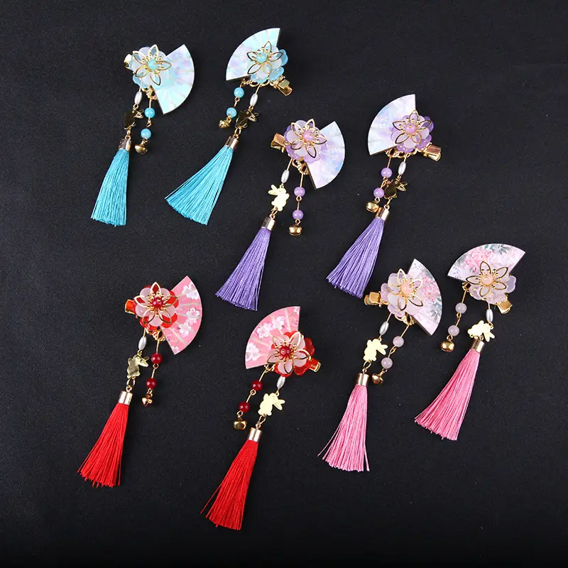 Antique Tassel Flower Hanfu Hairpin for Girls
