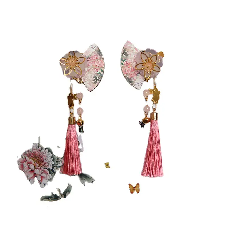 Antique Tassel Flower Hanfu Hairpin for Girls