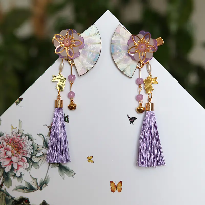 Antique Tassel Flower Hanfu Hairpin for Girls