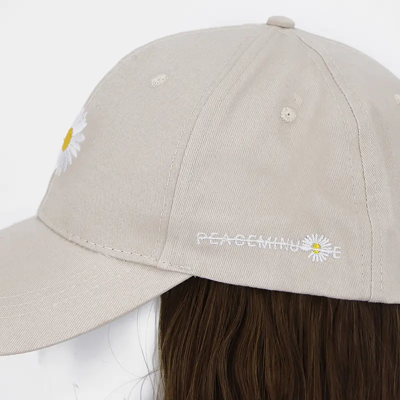 Korean Style Long Curly Hair Wig with Baseball Cap - Image 3