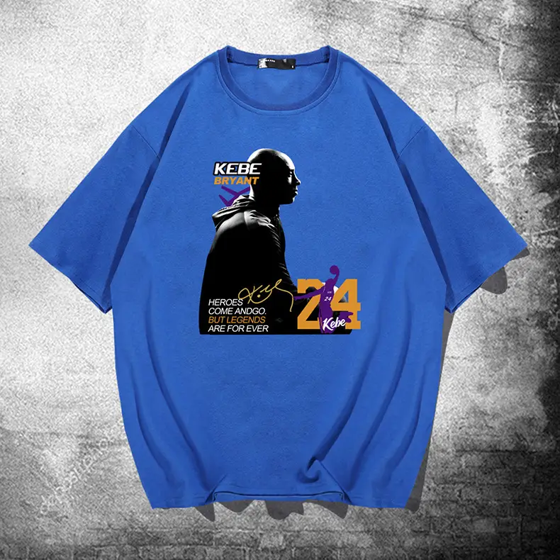 Men Women Summer T-Shirt Kobe Mamba College Print - Image 11