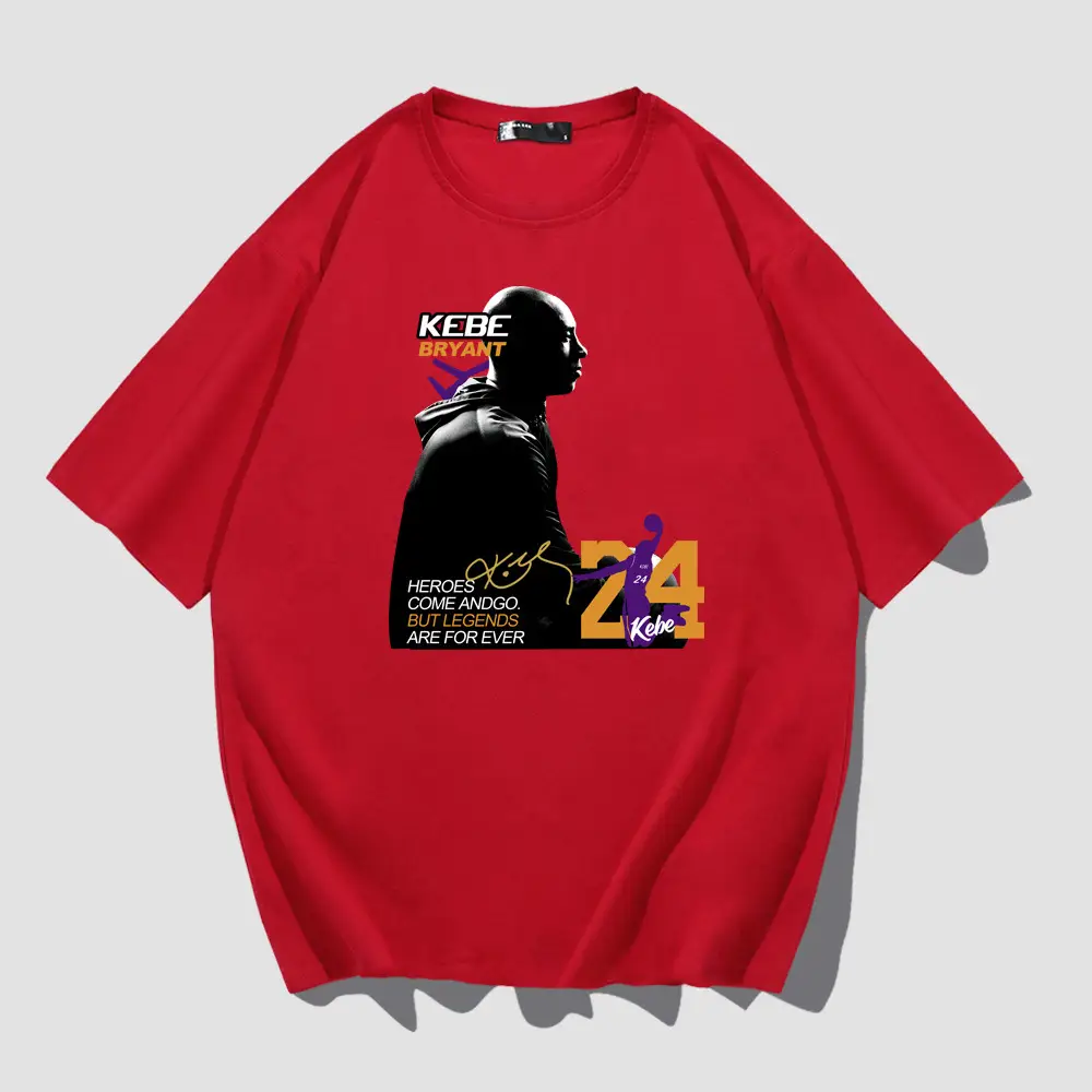 Men Women Summer T-Shirt Kobe Mamba College Print - Image 4