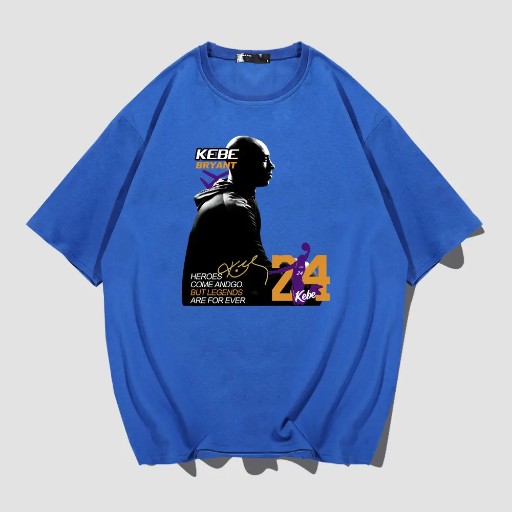 Men Women Summer T-Shirt Kobe Mamba College Print - Image 5