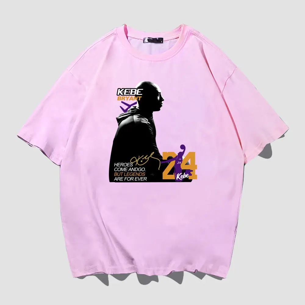 Men Women Summer T-Shirt Kobe Mamba College Print - Image 6