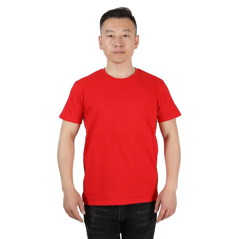 Men White Short Sleeve T-Shirt Factory Direct - Image 3