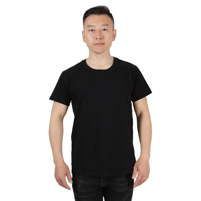 Men White Short Sleeve T-Shirt Factory Direct - Image 5