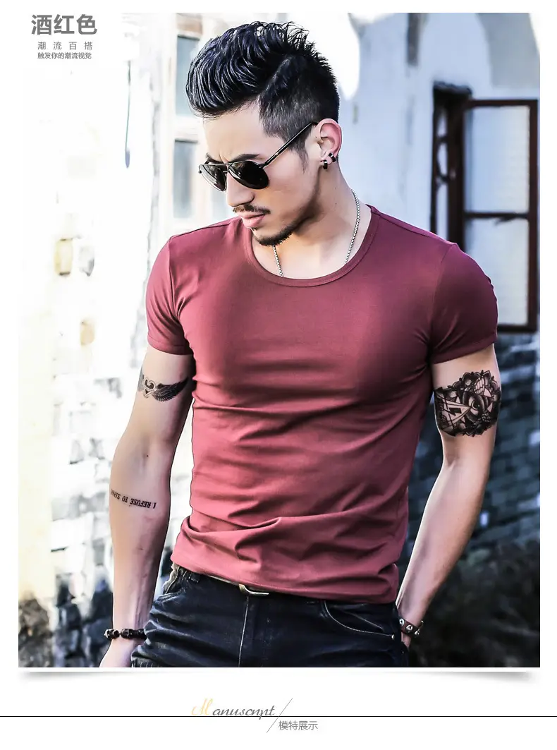 20 Men V-Neck Slim Fit T-Shirt Set - Image 4