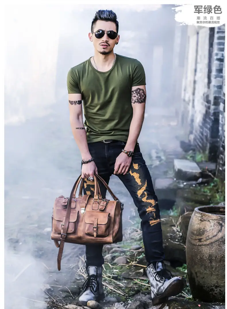 20 Men V-Neck Slim Fit T-Shirt Set - Image 6