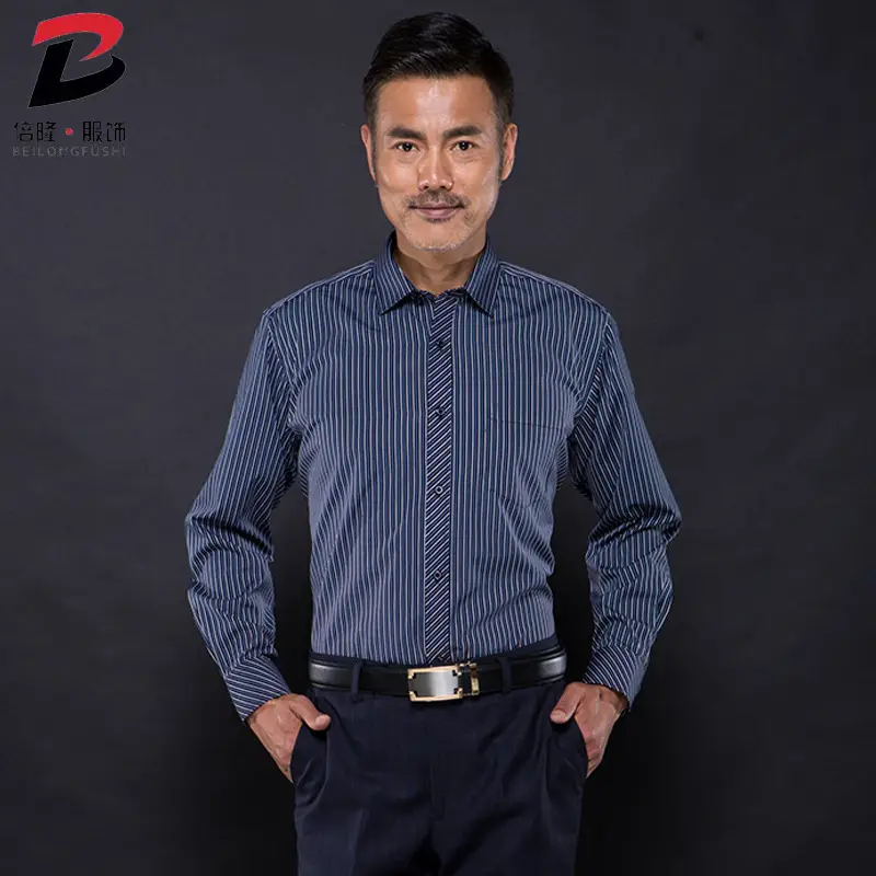 Blue Checkered Button-Down Shirt for Men Large - Image 16