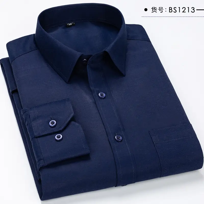 Blue Checkered Button-Down Shirt for Men Large - Image 11