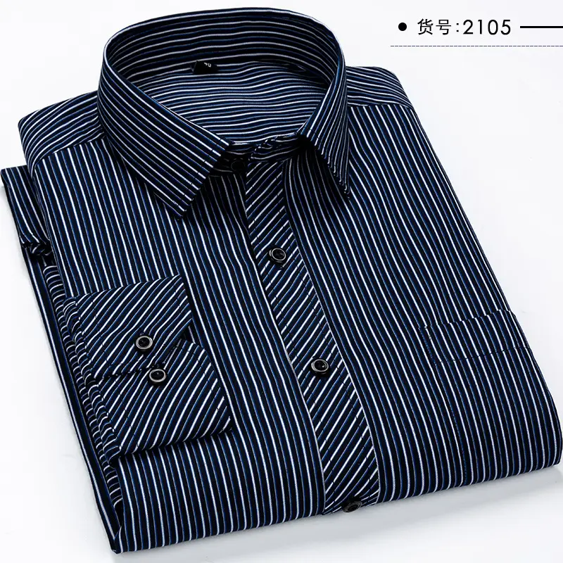Blue Checkered Button-Down Shirt for Men Large - Image 3
