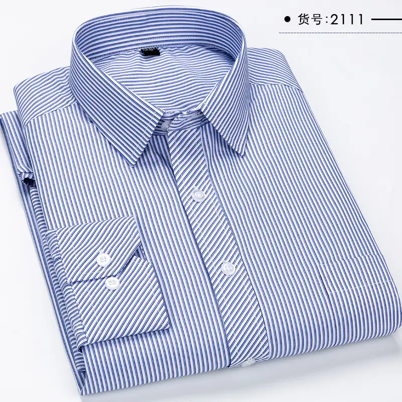 Blue Checkered Button-Down Shirt for Men Large - Image 5