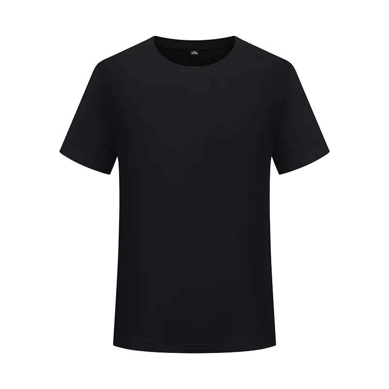 Men Cotton Round Neck T-Shirt Yellow Short Sleeve