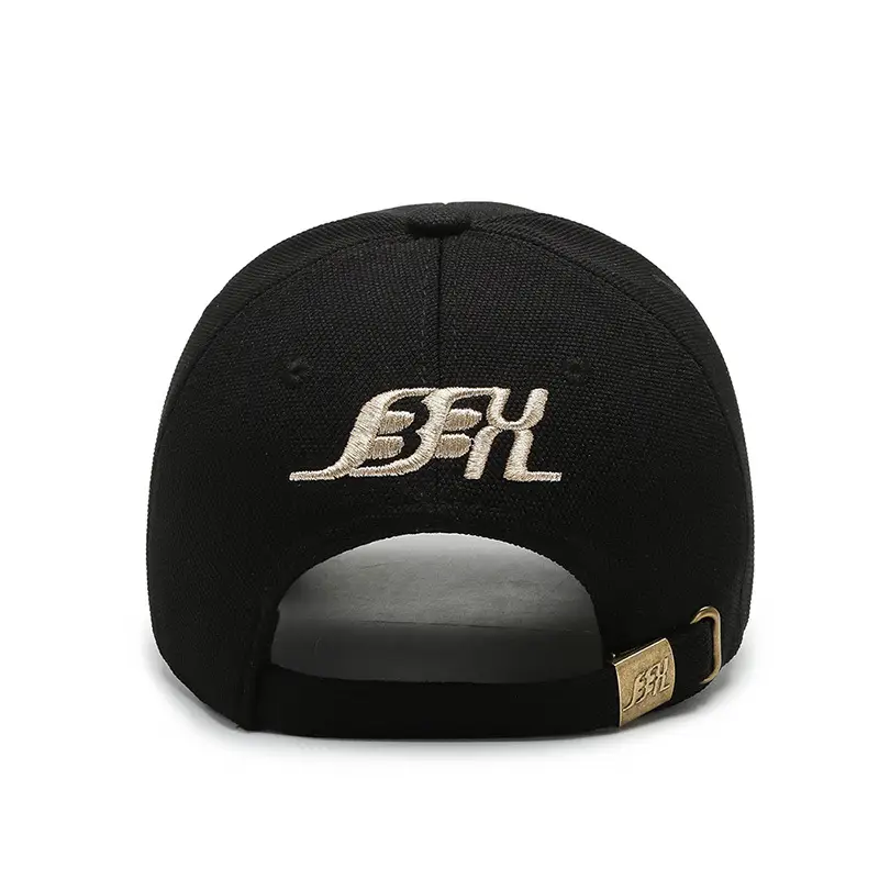 Black Big G Embroidered Baseball Cap with Sunshade - Image 8