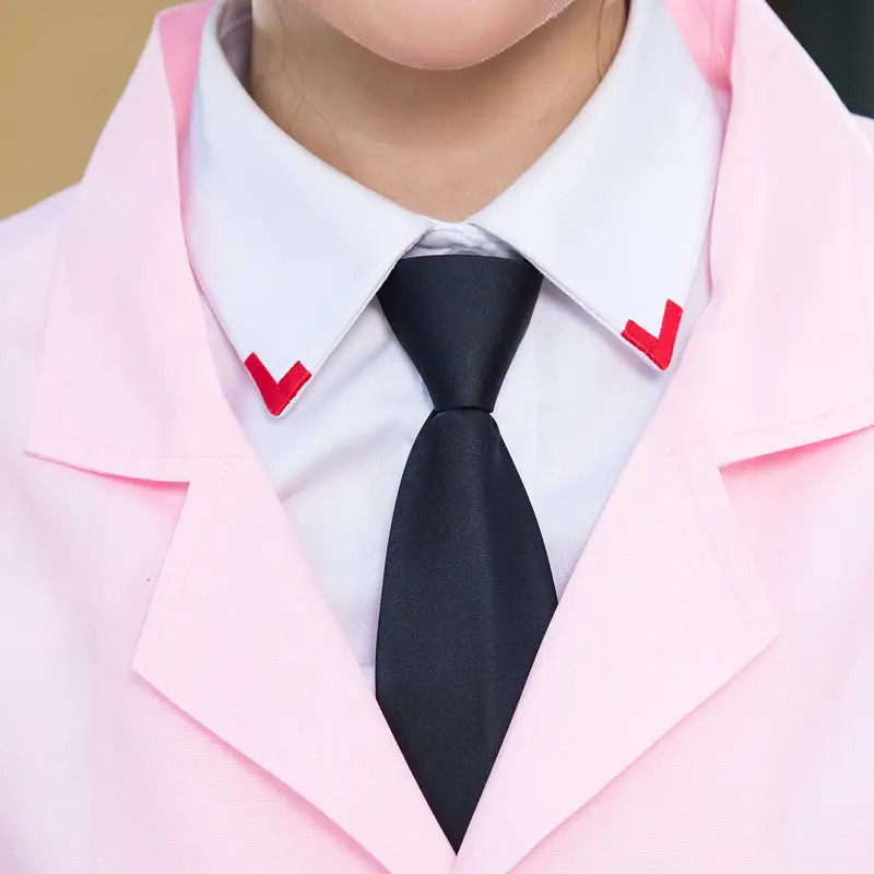 Pink Long Sleeve Work Coat for Men Women Lab Protective Coverall - Image 3