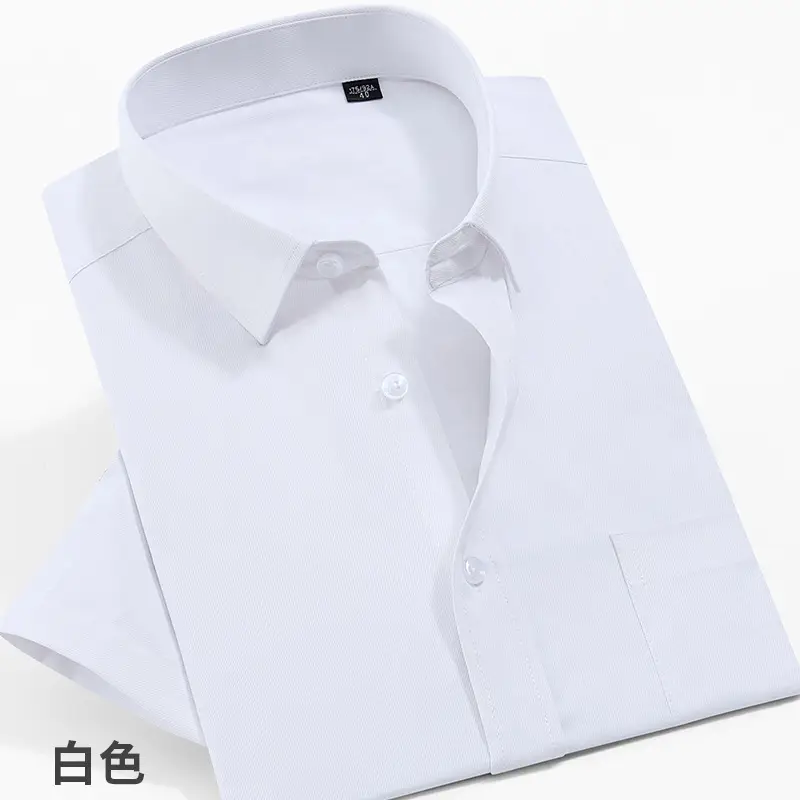 Men's Long Sleeve Button Down Shirt Black Business Casual - Image 11
