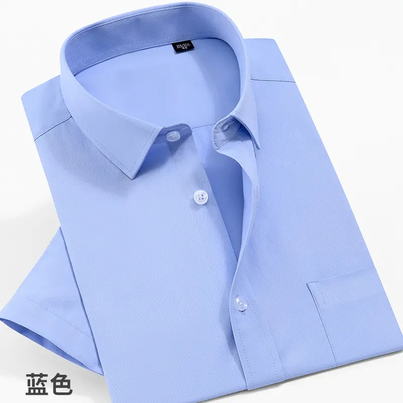 Men's Long Sleeve Button Down Shirt Black Business Casual - Image 12