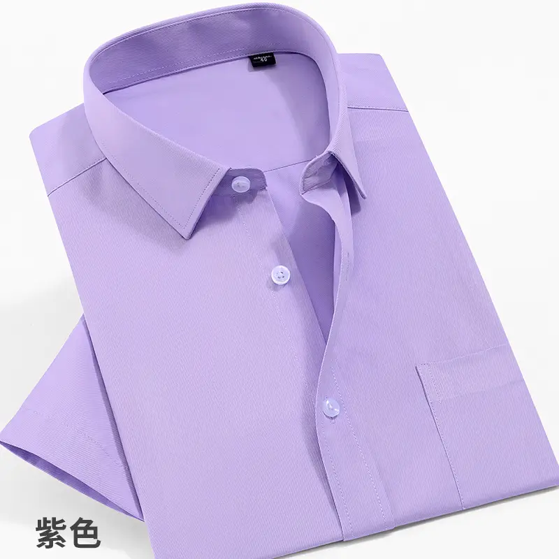 Men's Long Sleeve Button Down Shirt Black Business Casual - Image 14