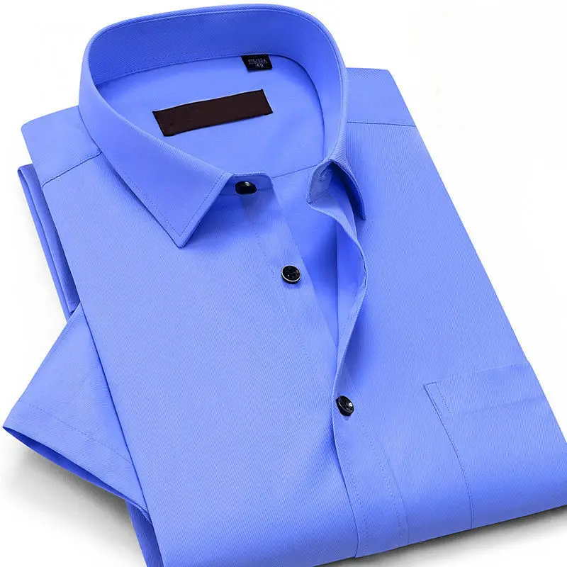 Men's Long Sleeve Button Down Shirt Black Business Casual - Image 15