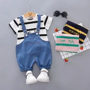 Boys Cartoon Elephant Suit 0-3Yr Summer 2Pc Set — feature 13