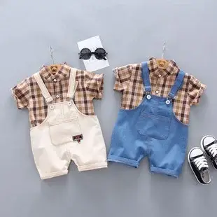 Boys Cartoon Elephant Suit 0-3Yr Summer 2Pc Set — feature 4