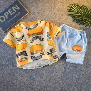 Boys Cartoon Elephant Suit 0-3Yr Summer 2Pc Set — feature 5
