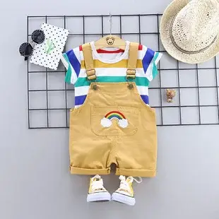 Boys Cartoon Elephant Suit 0-3Yr Summer 2Pc Set — feature 6