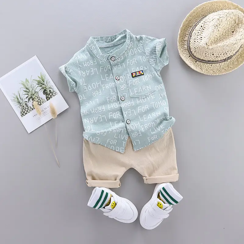 Boys Cartoon Elephant Suit 0-3Yr Summer 2Pc Set - Image 26