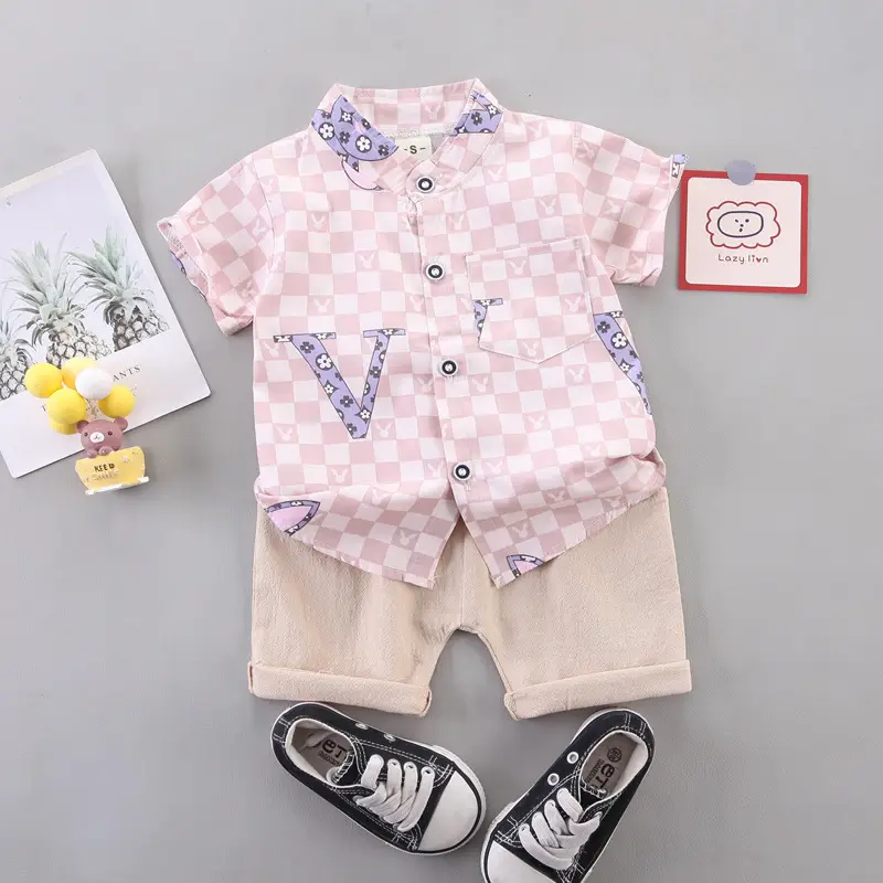 Boys Cartoon Elephant Suit 0-3Yr Summer 2Pc Set - Image 33