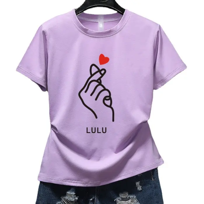 K-Style Cartoon T-Shirt Set Black Yellow Loose Women Casual - Image 11