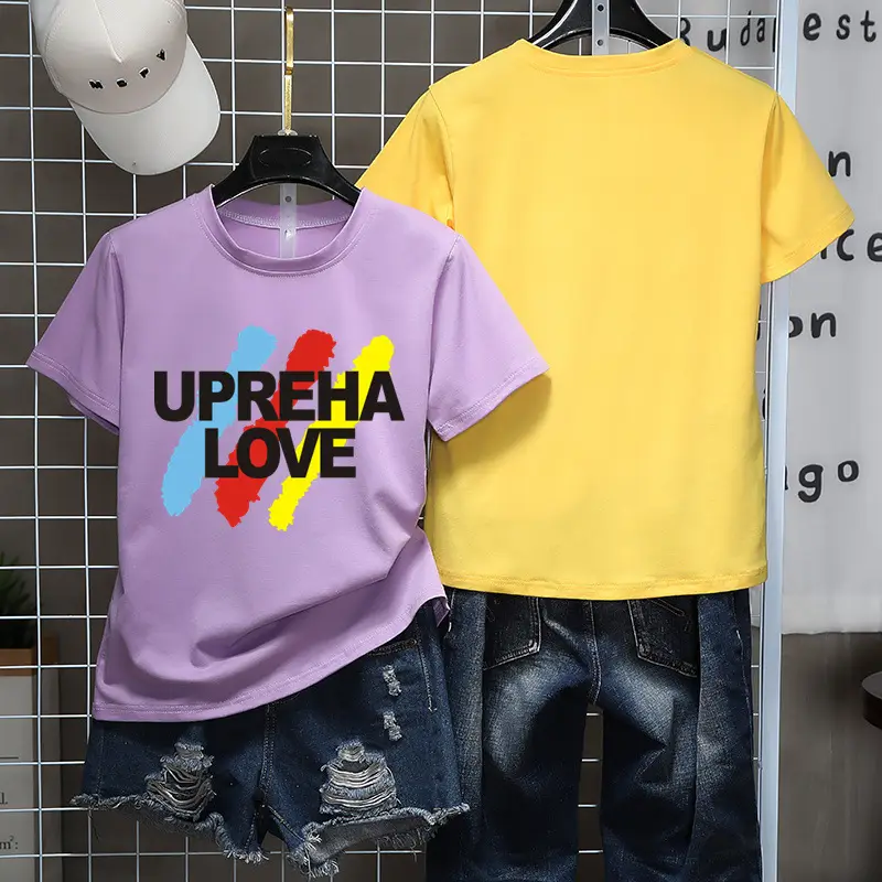 K-Style Cartoon T-Shirt Set Black Yellow Loose Women Casual — feature 12