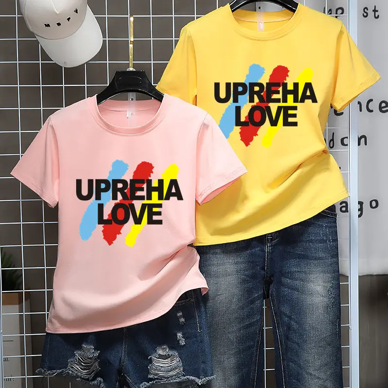 K-Style Cartoon T-Shirt Set Black Yellow Loose Women Casual — feature 5