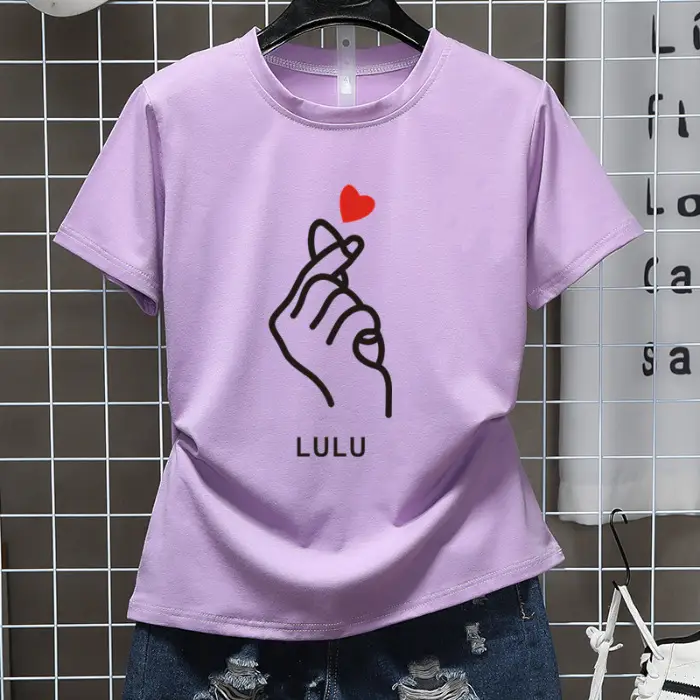 K-Style Cartoon T-Shirt Set Black Yellow Loose Women Casual - Image 6