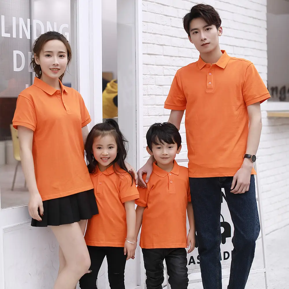 Black Cotton Polo Shirt for Boys Girls Short Sleeve - Image 16