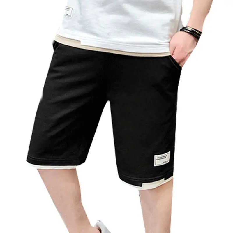 Men Black Casual Shorts Korean Style Street Hip Hop Sports Pants - Image 5